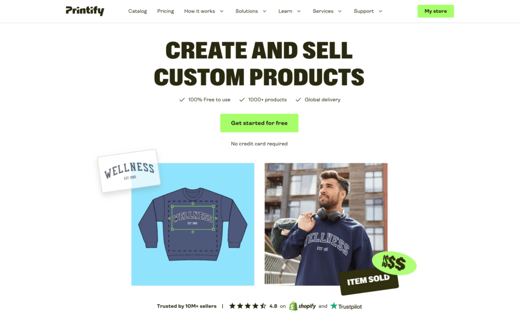 Printify 插畫設計商品販售平台